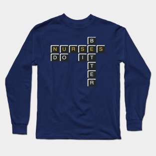 Nurses Crossword Long Sleeve T-Shirt